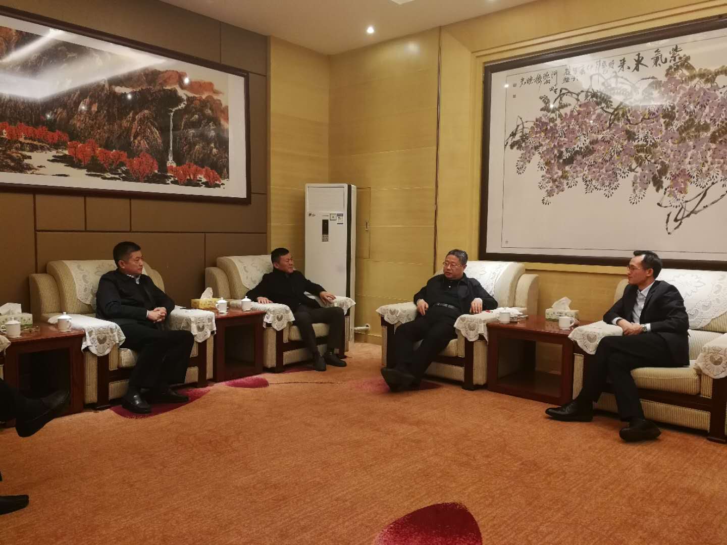 中環國投環保集團總裁黃江濤一行對莘縣農業廢棄物項目進行考察洽談